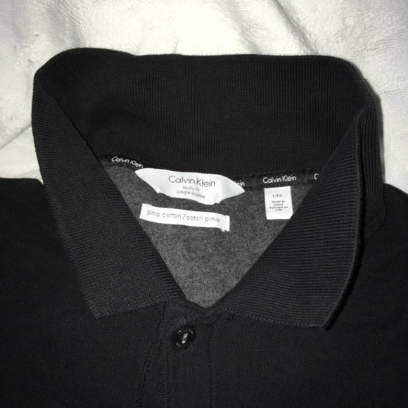 CALVIN KLEIN BODY FIT COLLARED SHIRT - Picture 2 of 3